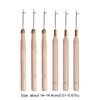 3 шт./набор крючков для вязания крючком с деревянной ручкой и микро-крючком для изготовления париков