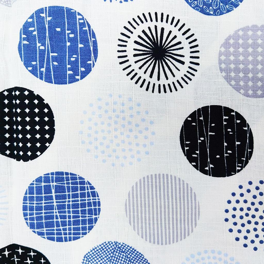 Jinbei Set for Boys and Nordic Polka Dot Made in Southern Cross 160cm Children's Juniors, Pattern, Japan, 100% Cotton, Fabric, Gray,