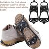 2 Pair Non-Slip Gripper Spikes with 8 Steel Studs for Walking On Snow and Ice