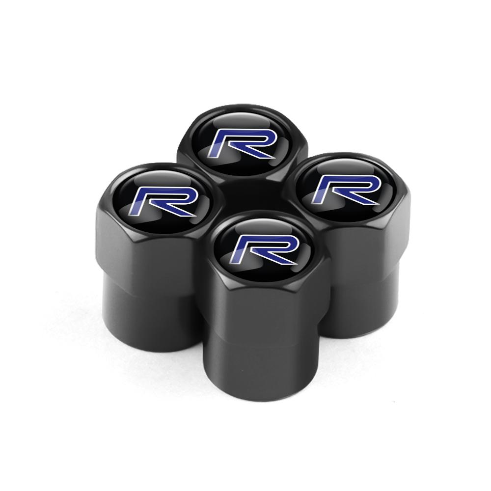 4pc Car Badges Wheel Tire Valve Stem Caps Covers Car Accessories For Volvo Rdesign XC60 XC90 V40 V50 V60 xc70 V70 V90 T6 S40 S60