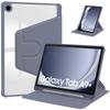 Чехол для планшета Samsung Tab A9 Plus 11 дюймов с держателем для ручек, вращающийся на 360°, прозрачная жесткая подставка, откидная подставка, противоударный чехол