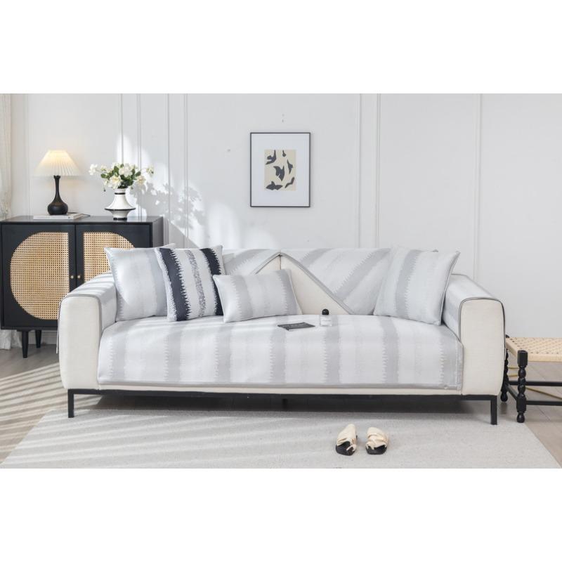 Подушка для дивана Ice Silk Mat, новая простая современная противоскользящая подушка, летний стиль, чехол для дивана, полотенце для спинки
