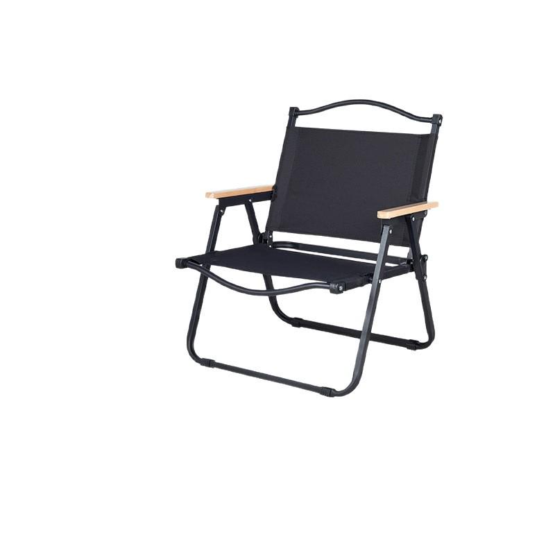 Minimalist Portable Carbon Steel Folding Chair for Outdoor Camping and Picnics