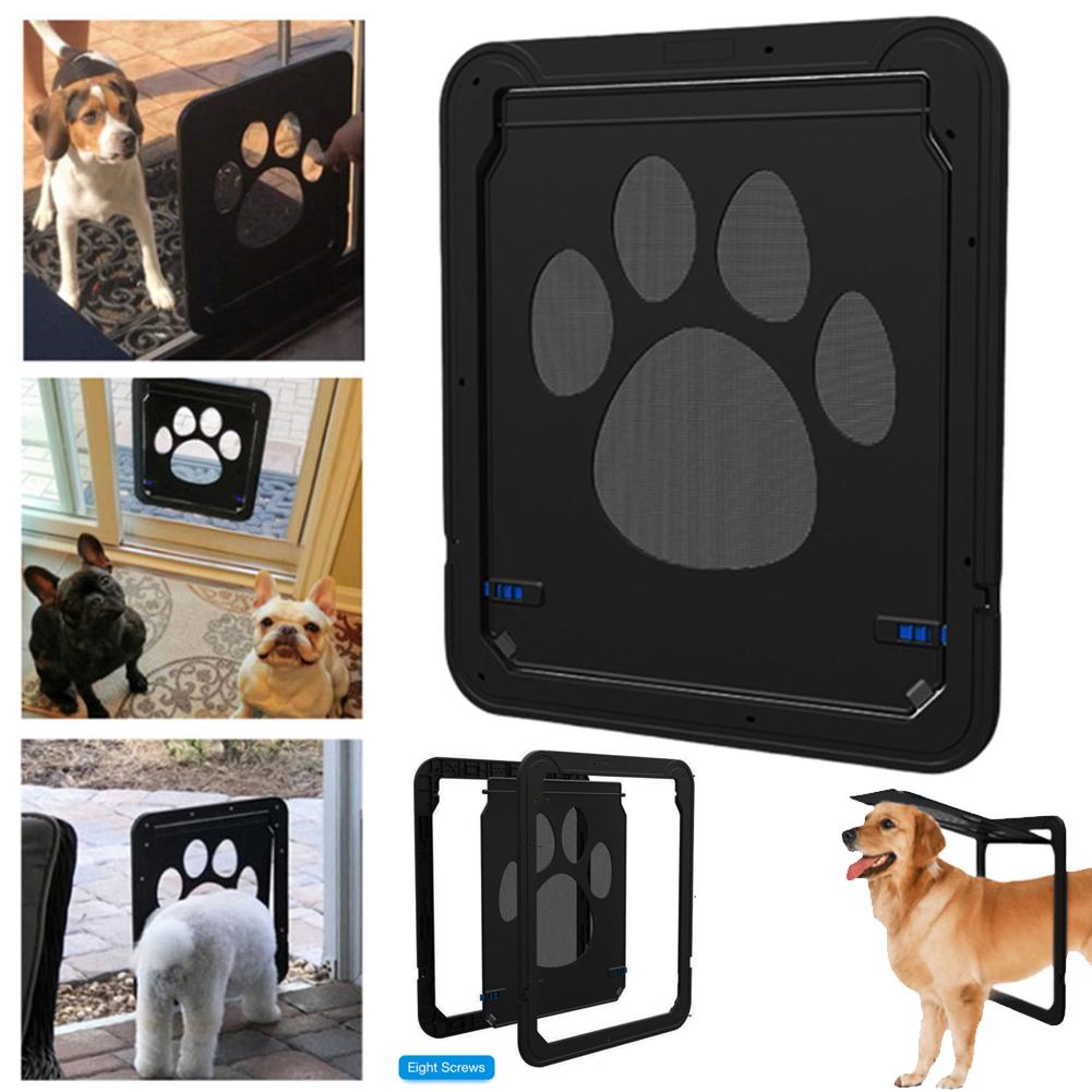 Дверцы-откидки для кошек Магнитные ворота-сетки Для маленьких щенков Вход и выход для котят Дверцы для домашних животных Замок безопасности Дом Сад Кошки Собаки Откидные оконные двери