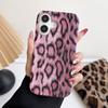 Sexy Leather Leopard Print Half-pack Case for iPhone 16 Pro Max 15 14 Plus 13 12 Pro 11 Drop Protection Cover