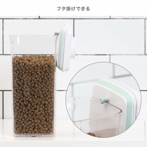 RECYCO Canister, Airtight Food Storage Container, Plastic, Pet Food Storage Container, Pop-Up Container, Easy One-Hand Opening, Moisture-Resistant, Tr