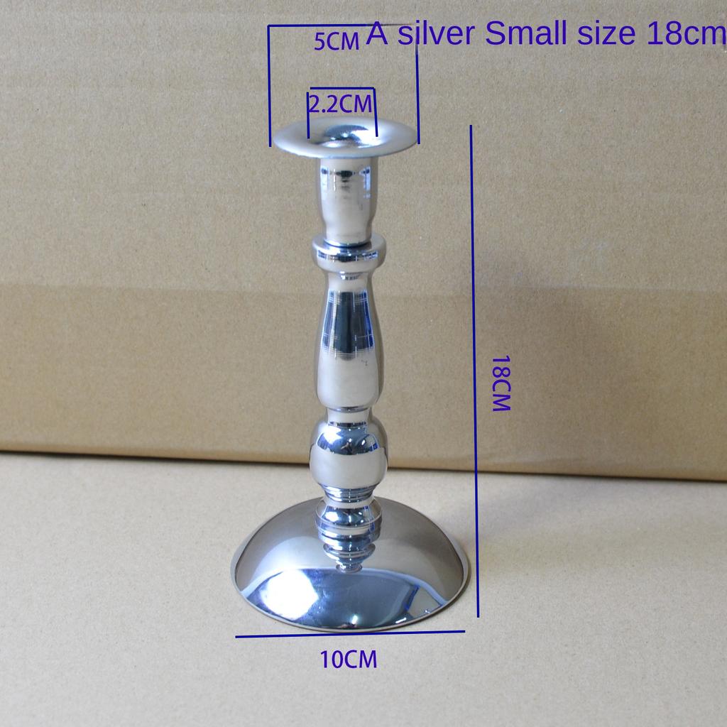 Высокотемпературный подсвечник из кованого железа с черной краской, романтический светильник при свечах, ужин, свеча, чашка, реквизит, ретро подсвечник с одной головкой