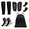 5pcs/set Durable Soccer Shin Guards Lightweight Ankle Socks Football Shin Pads  Protective Equipment