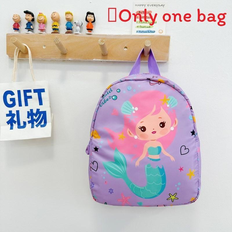 Рюкзак с узорами русалки, кошки, динозавра, акулы, дышащие нейлоновые лямки, плечевой