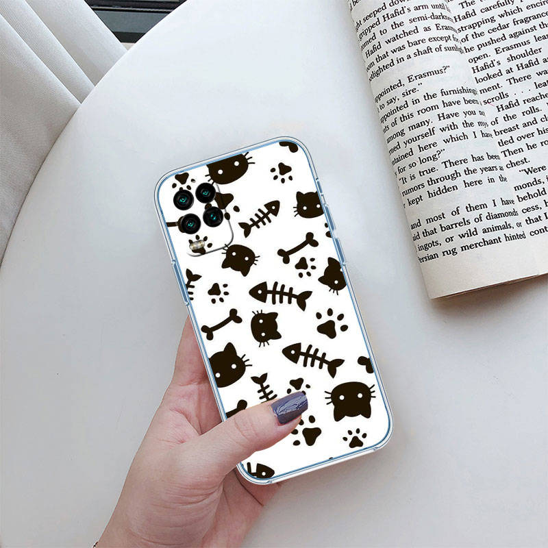 JO9 Cat Kitten Meow Phone Case for Motorola G34 G32 G31 G14 G84 G62 E32 G24 G72 G71 G73 G85 G200 G60S G60 G52 G51 G50 G42 G41 G32 G30
