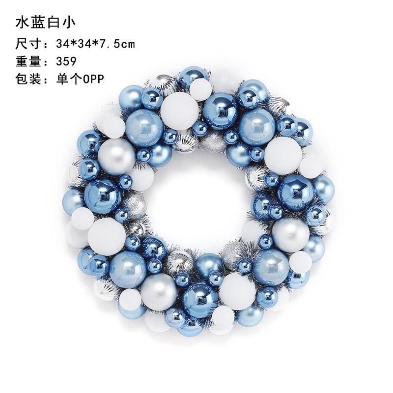 45cm Painted Christmas Ball Garland Decor Hotel Mall Door Wall Hanging Holiday Party Decoration