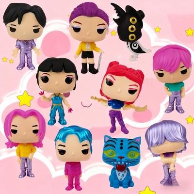 Аниме K-pop Истребители демонов Фигурка Модель Игрушка Мультяшные Игровые Периферийные Устройства Украшение Стола Коллекционные Фигурки Модель Игрушка для Подарка Ребенку