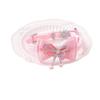 Wind-themed pet collar, princess pink lace bow with dangling beads, cat collar with bell, detachable neck ring