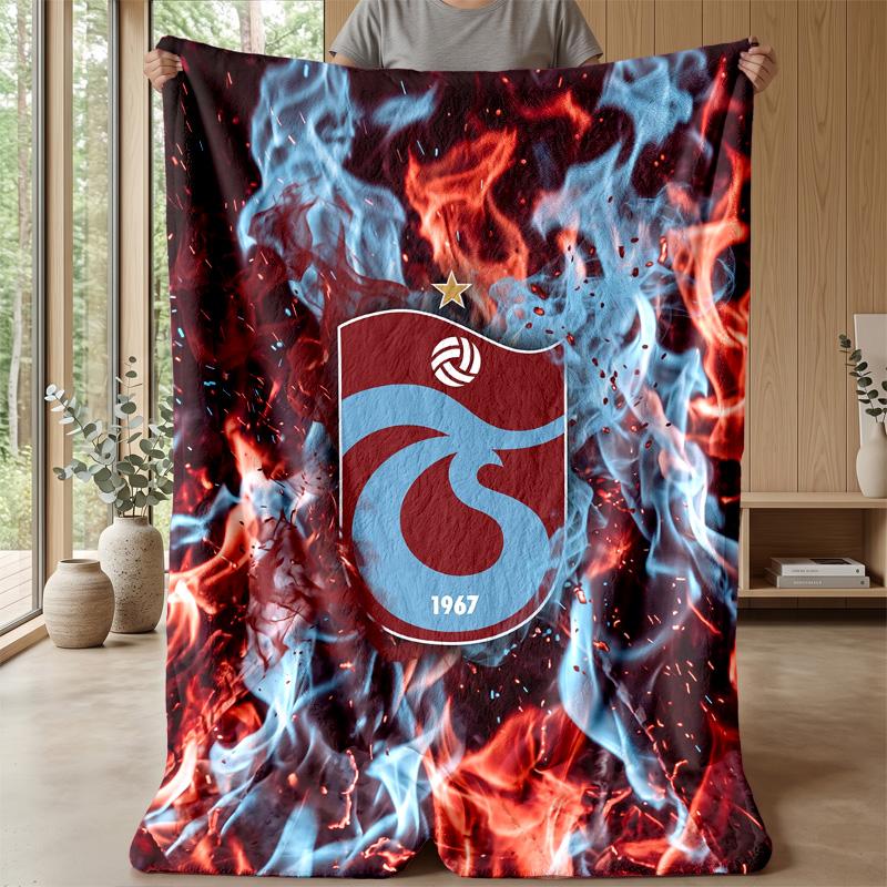 Trabzonspor FC Soft Flannel Fleece Blanket Lightweight Cozy Warm Throw Blanket For Sofa Bed Home Decor