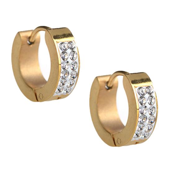 1 пара серег-пуссетов Стильный панк-стиль Титановая сталь Крошечный круглый Маленький пуссет для вечеринки