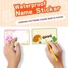 Blank Name Tag Cartoon Name Labels Rectangle Name Stickers  Home