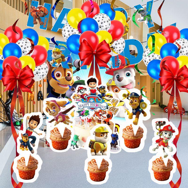 Яркие бумажные товары для вечеринок Щенячий патруль для детских празднований дня рождения
