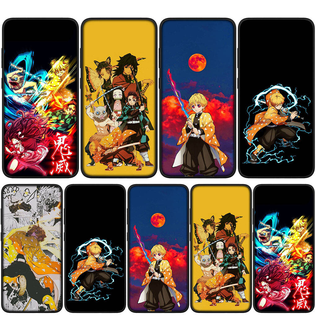 Чехол для iPhone 17 16 15 Xiaomi Poco Redmi Note 14 13 12 X Pro Max Samsung Galaxy S25 S24 S23 OPPO Huawei Клинок, рассекающий демонов Тандзиро Агацума Зеницу Чехол