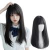 East Leaf Long Straight Black Hair Wig, Heat Resistant, Natural-Looking, for Cosplay and Everyday Use, Includes Wig Net