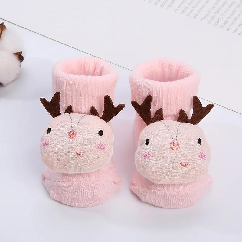 Kawaii Cotton Soft Socks for Newborn Infant Baby Cartoon Animal 3D Doll Socks for Boys Girls Infant Toddler Floor Socks
