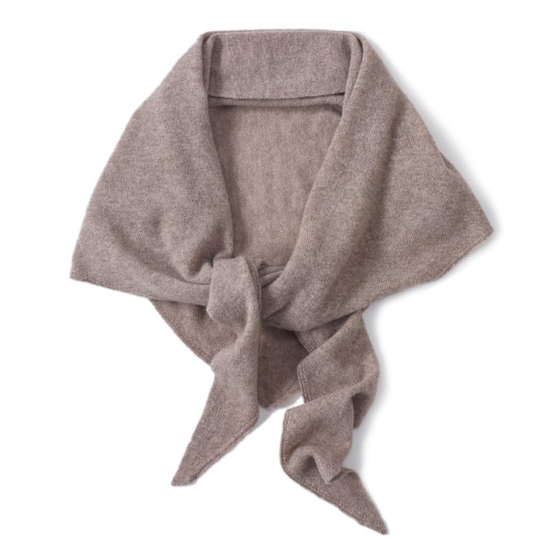 100%Wool Knitted Shawls Women Autumn Winter Fashion Big Triangular Shoulder Scarf Elegant Cape Poncho Multi-functional Pashmina
