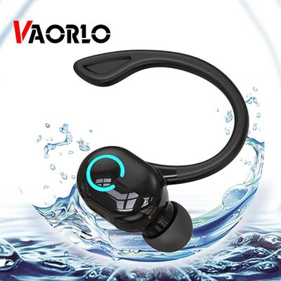 VAORLO Наушники с длительным режимом ожидания, деловые спортивные наушники с крючками, Bluetooth 5.2, наушники с одним ухом для громкой связи