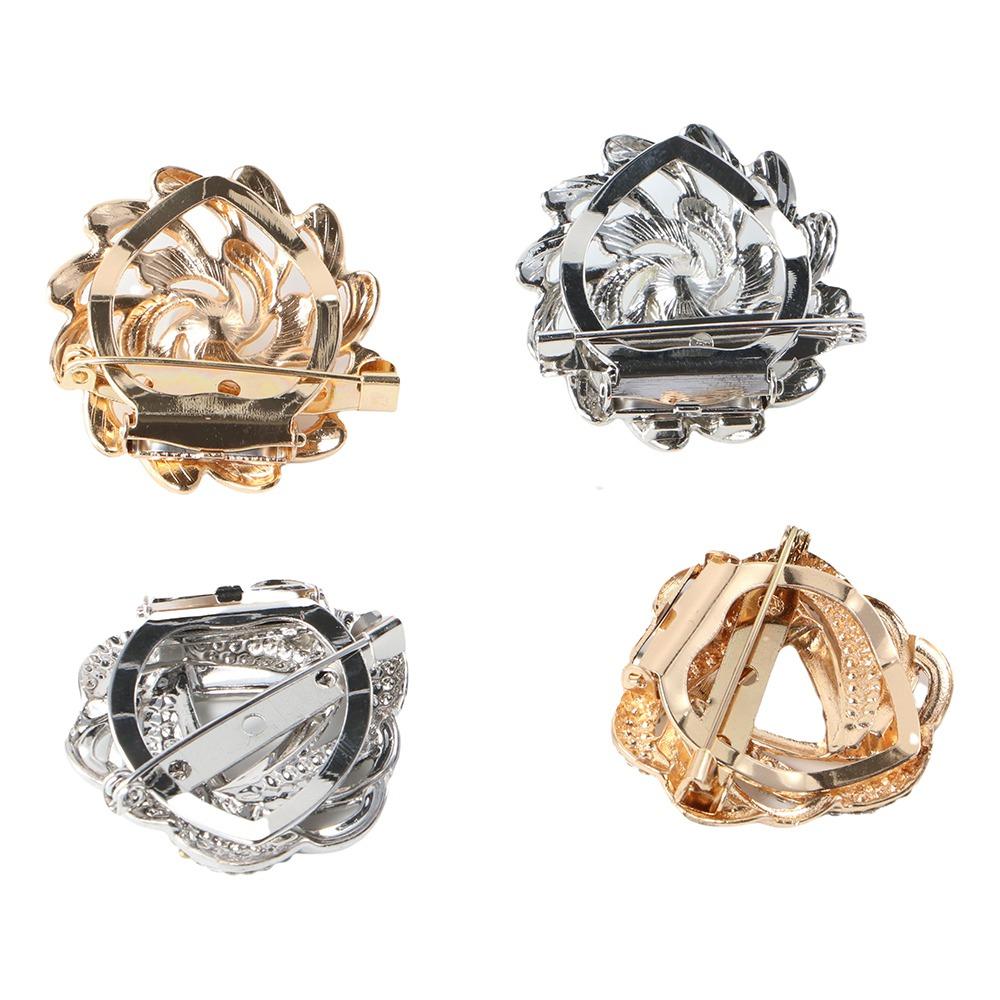 Модная бижутерия Стразы Женская пряжка для шарфа Зажим для шали Броши в корейском стиле Кольцо для шарфа