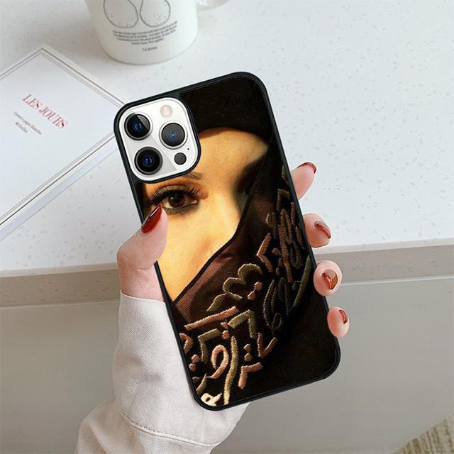 Исламский Хиджаб Девушка Глаз Королева Чехол для Телефона Для iPhone 17 Air 14 15 16 13 12 Чехол Для Apple Pro Max Plus