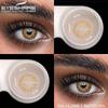 Brown Lenses 1 Pair Colored Contact Lenses for Eyes for Dark Eyes Natural Eye Contacts Fashion Lenses Yearly Blue Lens