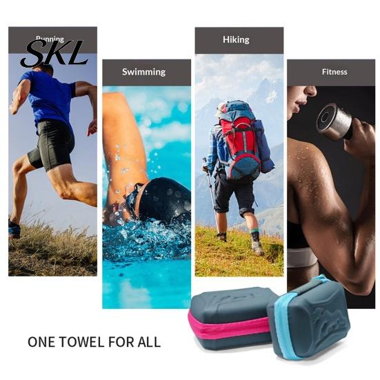 Fitness Cooling Cloth 1/5Pcs Towel with Carrying Case, Quick Dry Absorbent Ice for Quick-dry Workout Neck & Face, Breathable Chilly Sports, Gym, Yoga,