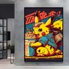 Canvas Poster Pokemon Pikachu Cartoon Picture Lasting Colors Children Gifts Classic Home Living Room Walls Decorative Painting
