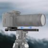 Haoge 200mm Nodal Slide Double Dovetail Focus Rail Plate with Metal Quick Release Clamp, 70mm Plate, for Camera Panorama Close-up Macro Photography, A