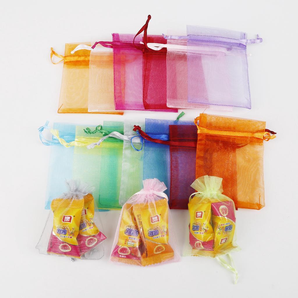 Маленькие мешочки в сетку для ювелирных украшений.15 цветов на выбор