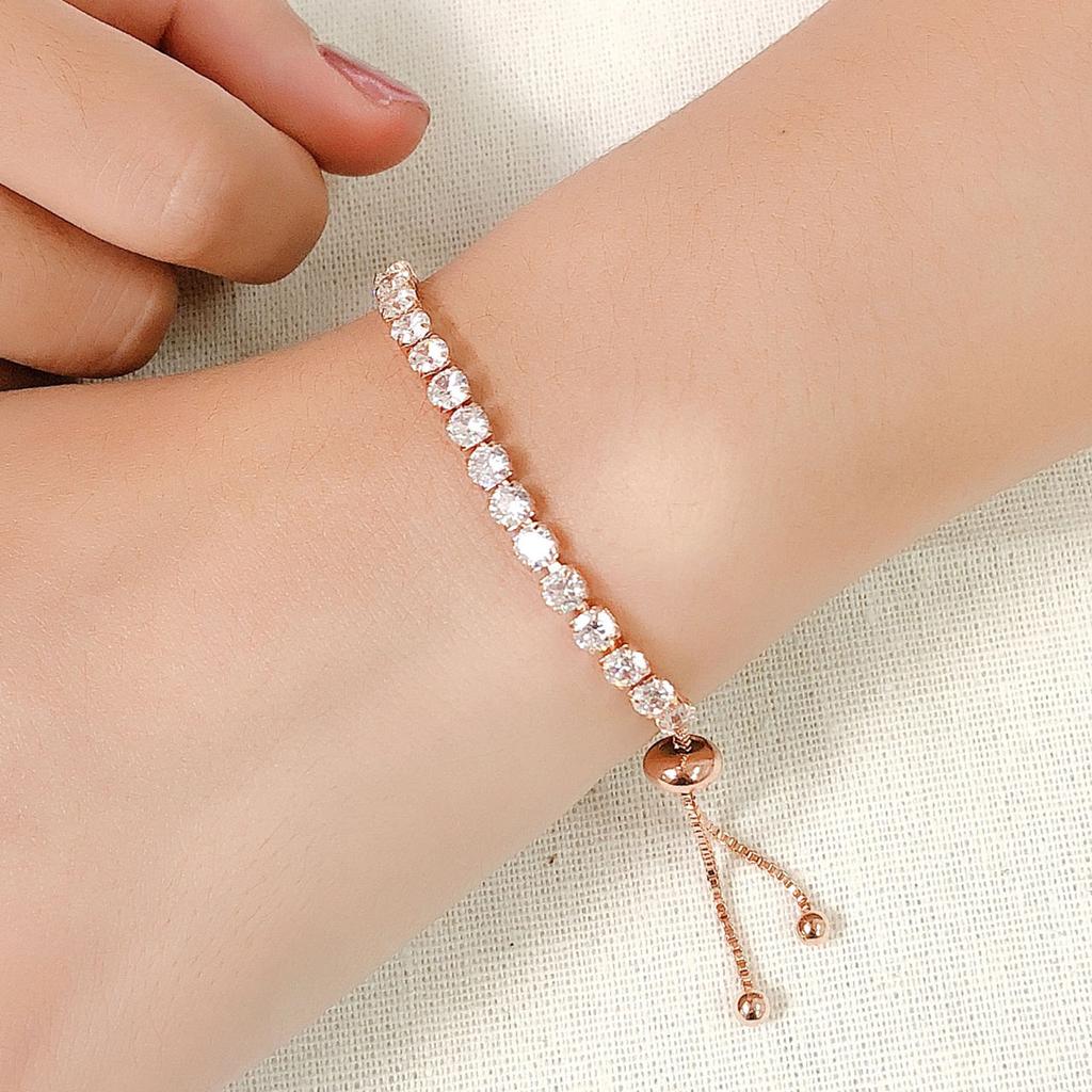 Свадебная цепочка с кубическим льдом для женщин, тенниса, циркония, мужчин, 4 мм, браслеты с кристаллами ручной работы