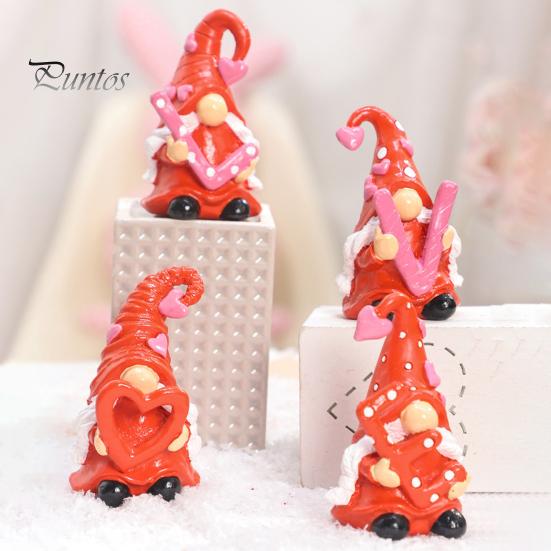 4 шт./набор фигурок гнома ко Дню святого Валентина, статуэтка из смолы «ЛЮБОВЬ», безликая скульптура эльфа, украшение для дома, офиса, свадьбы, рабочего стола