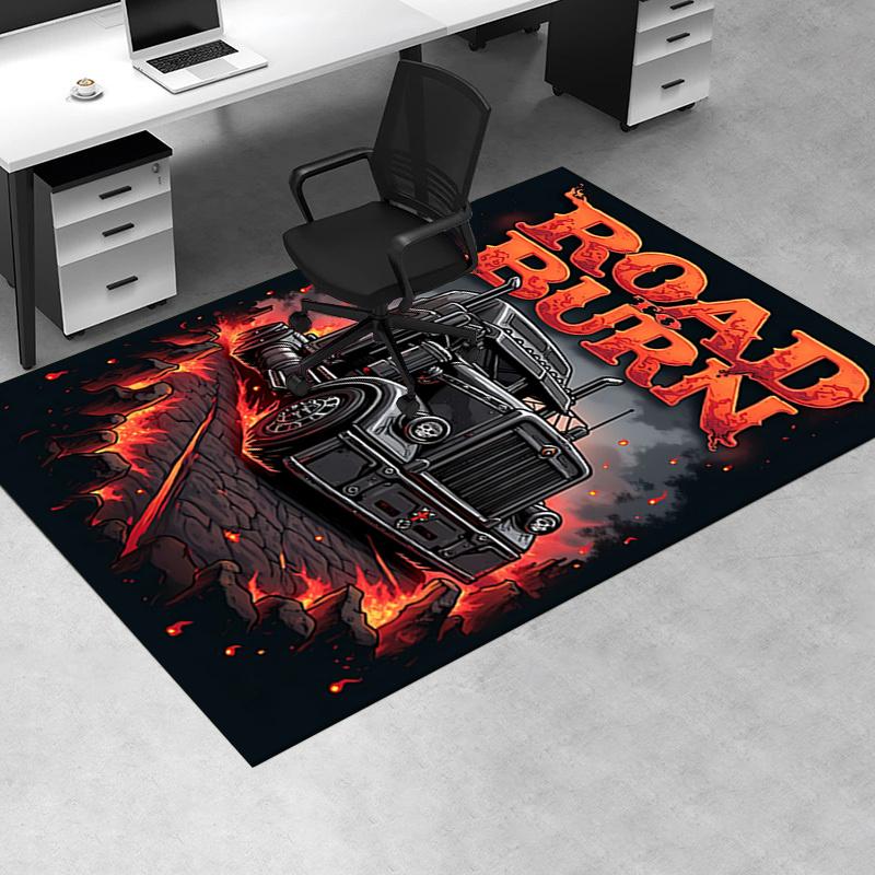 Road to Burn Chair Mat Office Carpet for Home Decor, Sofa Rug, Desk Pad, Gift for Any Room