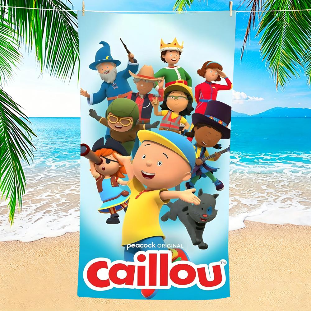 C-Caillou-S Полотенце Микрофибра Пляжное Полотенце, Быстросохнущее, Без Песка, Ультратонкое Волокно, Супер Мягкое.