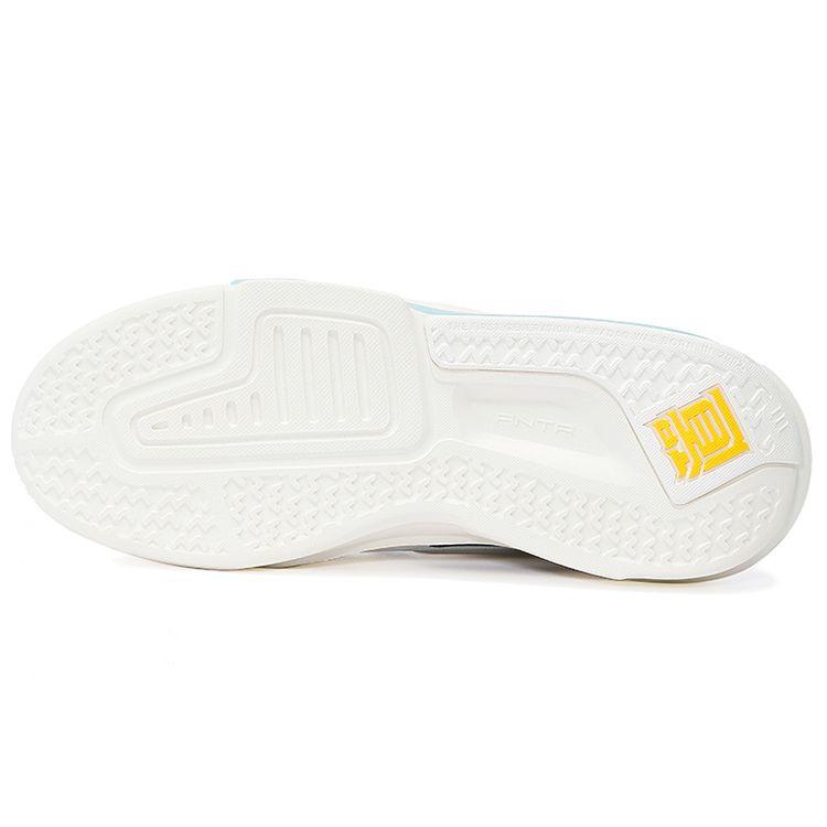 Anta Badass 3 Durable Non-Slip Low-Top Sneakers Women Sneakers White Black Blue 122138081-4