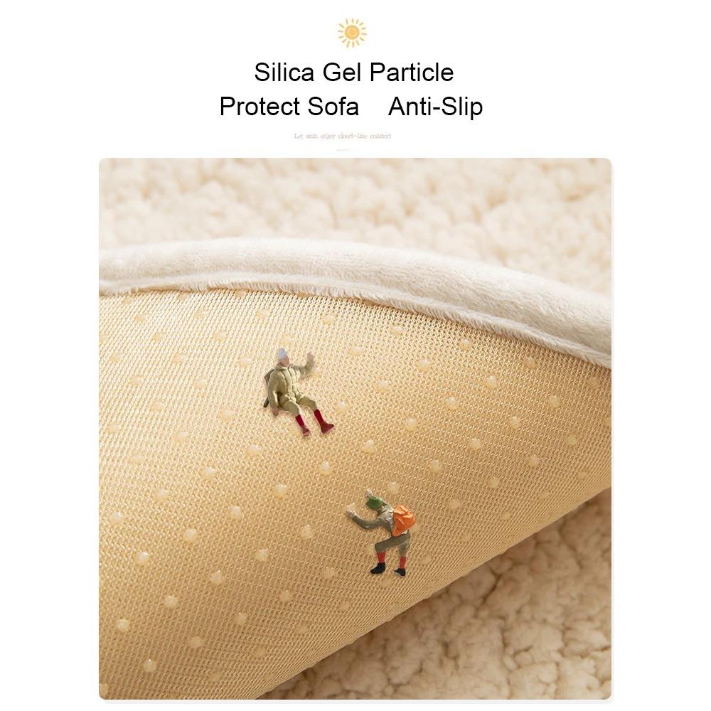 Новый однотонный чехол для дивана, полотенце, мягкий плюшевый чехол для дивана для гостиной, эркер, коврик L-образной формы, декор для дивана