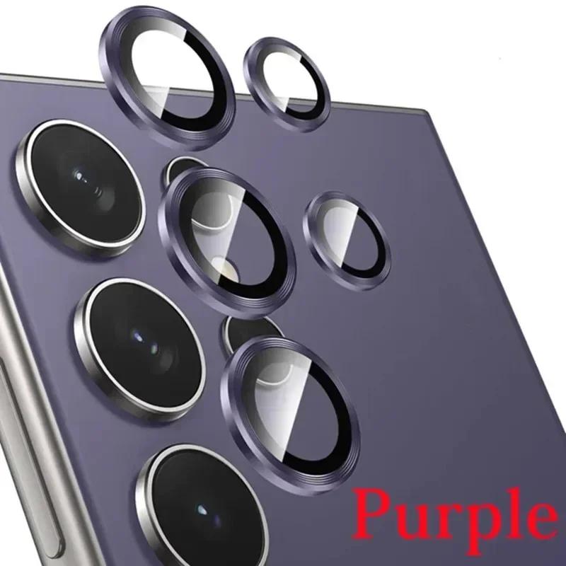 Защитное стекло для объектива камеры Samsung S23 S24 Ultra Plus, металлическое защитное кольцо для объектива Galaxy S22 Ultra, пленка для камеры