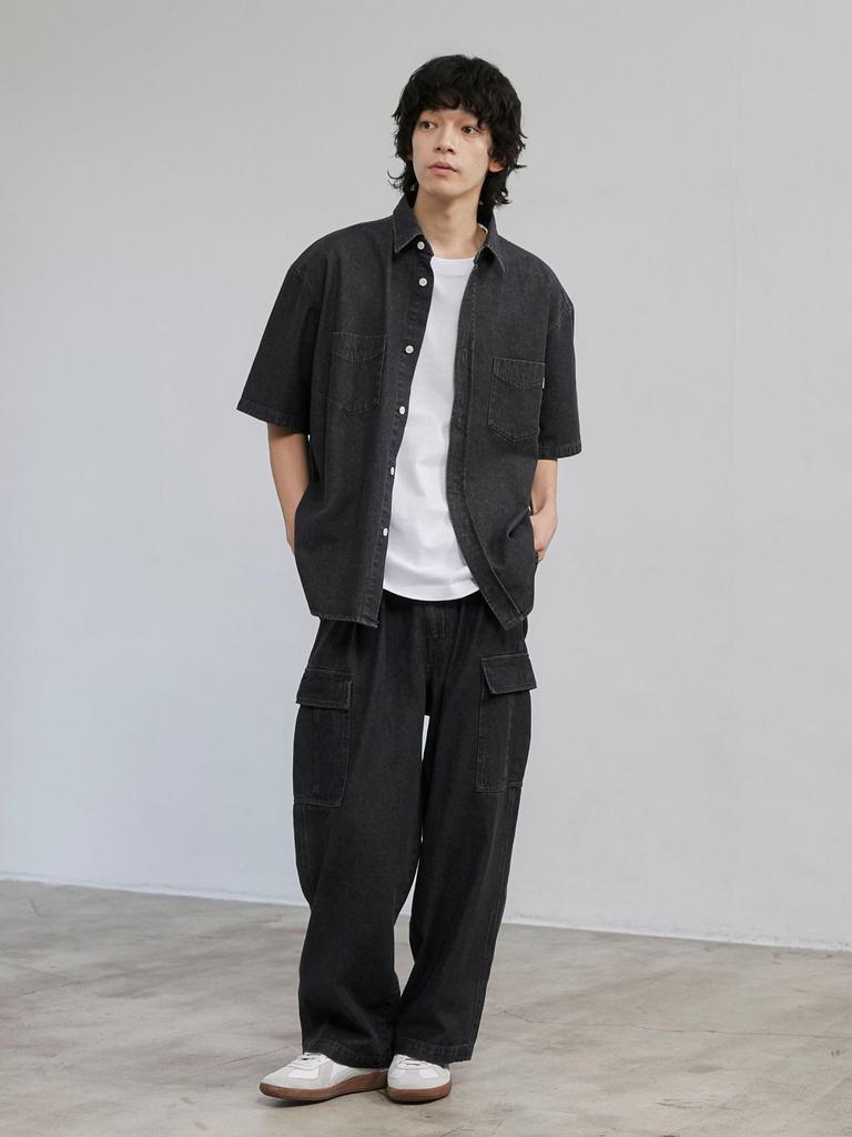 Cohen C.DENIMS Джинсовые брюки карго Easy 75406030379 1950 ТЕМНО-СЕРЫЙ(19) M