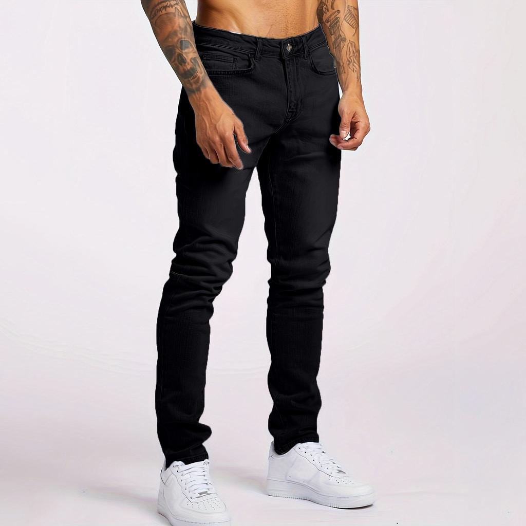 Мужские джинсы Casual Trend Slim Fit с карманами