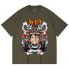 230 Gsm 100% Cotton One Piece V70 Luffy Samurai Print Unisex Heavy Cotton T Shirt
