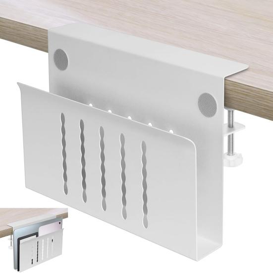 Настольный держатель для ноутбука, без сверления, настольная полка, органайзер для хранения планшетного компьютера, прочная настольная подвесная вертикальная подставка для ноутбука