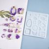 DIY Dangle Eearrings Silicone Mould Crafts Jewelry Pendant Making Tools Crystal Epoxy Resin Mold