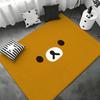 R-Rilakkuma Аниме Коврик для пола Спальня Гостиная Фланелевый Коврик для двери Нескользящий Домашний декор