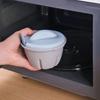 2 Piece 1/2 Cavity Kitchen Microwave Egg Cooker Heat-resistant Egg Poaching Cup  Breakfast