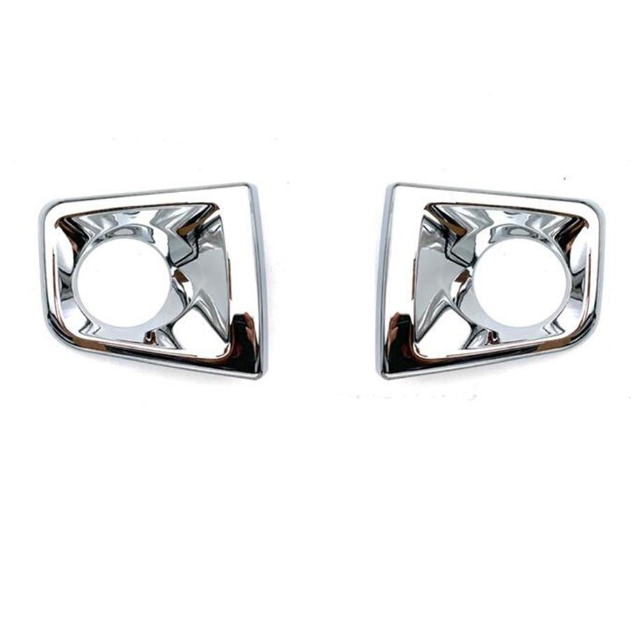 2PCS ABS Chrome Front Fog Light Cover Trim Fit For Toyota Tacoma 2016 - 2019