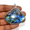 Large Size Labradorite Pendant 925 Sterling Silver Pendant Labradorite Gemstone Pendant Handmade Pendant Jewelry Gift For Her, PN025