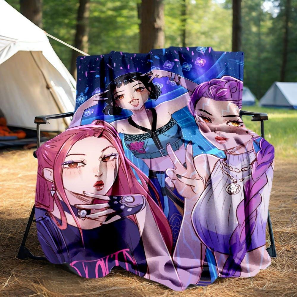 "Vivid Neon Party Fashion: Crop Top with Floral Embroidery"Blanket Lightweight Flannel Throw Blanket for Sofa, Bed, Travel, Camping, Livingr